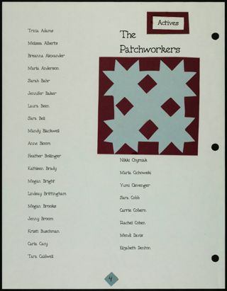 Missouri Alpha Chapter History Binder, Spring 1997, Page 5