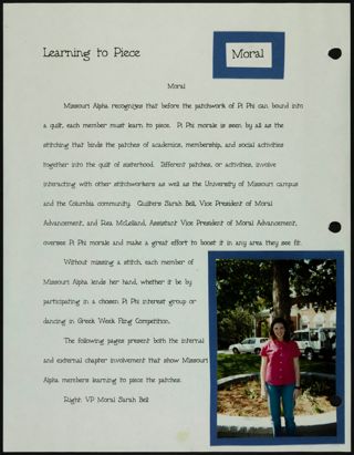 Missouri Alpha Chapter History Binder, Spring 1997, Page 41