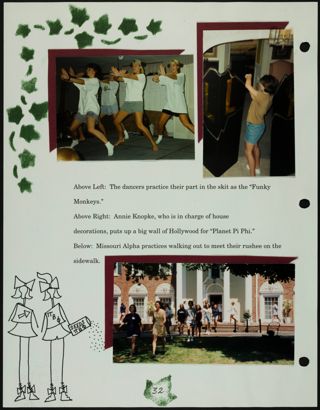 Missouri Alpha Chapter History Binder, Fall 1996, Page 33