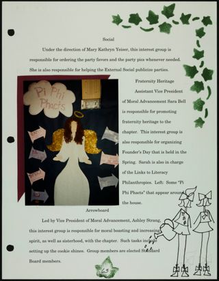 Missouri Alpha Chapter History Binder, Fall 1996, Page 64