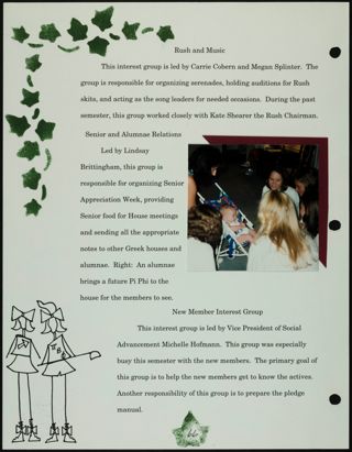 Missouri Alpha Chapter History Binder, Fall 1996, Page 67
