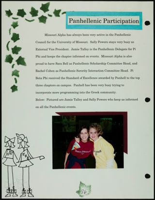 Missouri Alpha Chapter History Binder, Fall 1996, Page 87