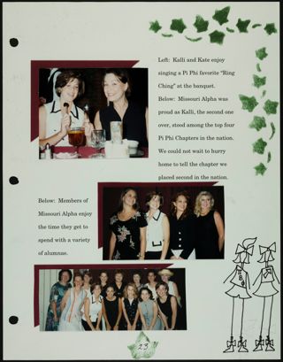 Missouri Alpha Chapter History Binder, Fall 1996, Page 24