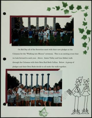 Missouri Alpha Chapter History Binder, Fall 1996, Page 44