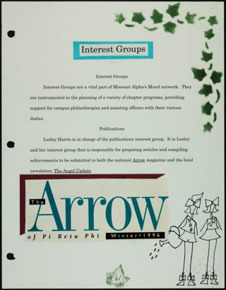 Missouri Alpha Chapter History Binder, Fall 1996, Page 62