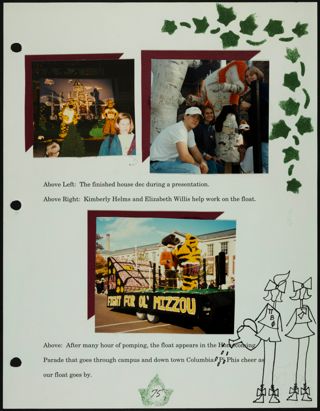 Missouri Alpha Chapter History Binder, Fall 1996, Page 76