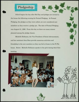 Missouri Alpha Chapter History Binder, Fall 1996, Page 46