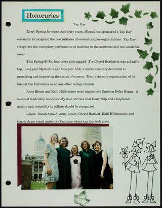 Missouri Alpha Chapter History Binder, Spring 1996, Page 78