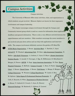 Missouri Alpha Chapter History Binder, Spring 1996, Page 68