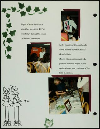Missouri Alpha Chapter History Binder, Spring 1996, Page 45
