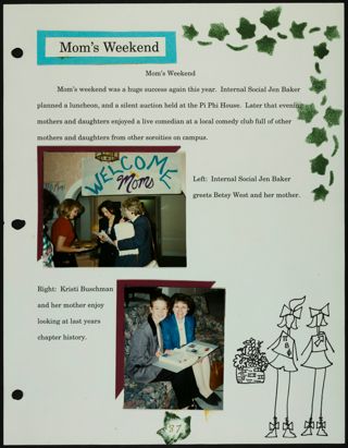 Missouri Alpha Chapter History Binder, Spring 1996, Page 88