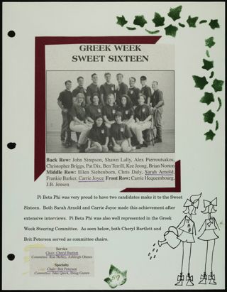 Missouri Alpha Chapter History Binder, Spring 1996, Page 60