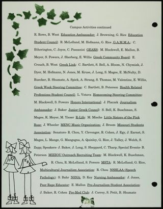 Missouri Alpha Chapter History Binder, Spring 1996, Page 69