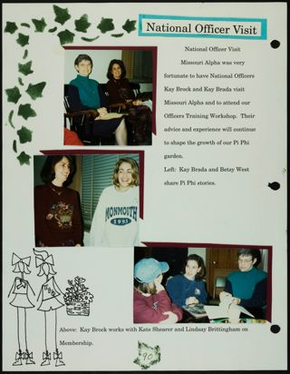 Missouri Alpha Chapter History Binder, Spring 1996, Page 91