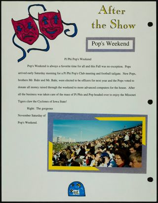 Missouri Alpha Chapter History Binder, Fall 1995, Page 100