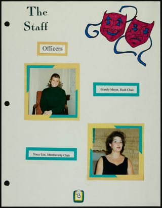 Missouri Alpha Chapter History Binder, Fall 1995, Page 11