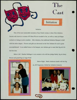 Missouri Alpha Chapter History Binder, Fall 1995, Page 50