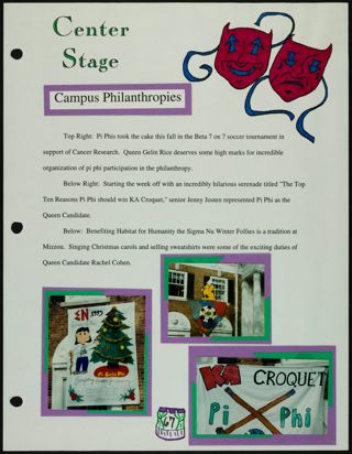 Missouri Alpha Chapter History Binder, Fall 1995, Page 65
