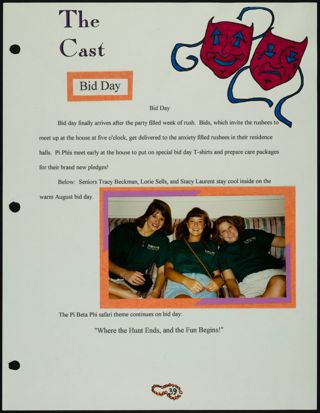 Missouri Alpha Chapter History Binder, Fall 1995, Page 37
