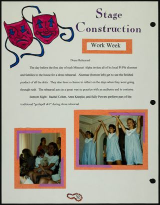 Missouri Alpha Chapter History Binder, Fall 1995, Page 30