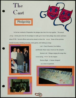 Missouri Alpha Chapter History Binder, Fall 1995, Page 45