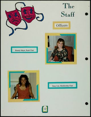 Missouri Alpha Chapter History Binder, Spring 1995, Page 15