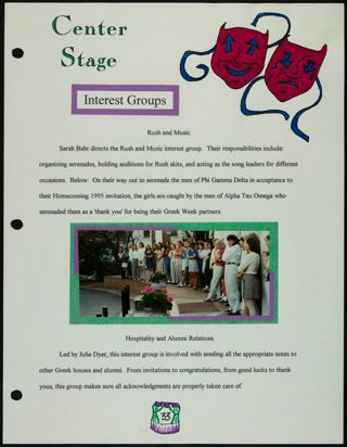 Missouri Alpha Chapter History Binder, Spring 1995, Page 36