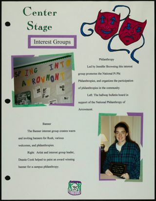 Missouri Alpha Chapter History Binder, Spring 1995, Page 38