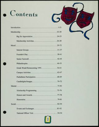 Missouri Alpha Chapter History Binder, Spring 1995, Page 4
