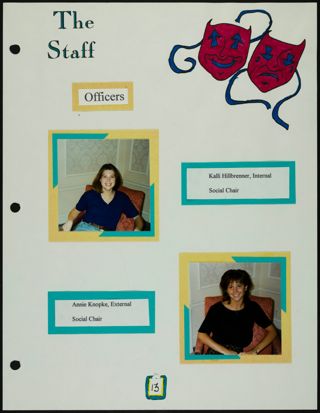 Missouri Alpha Chapter History Binder, Spring 1995, Page 16