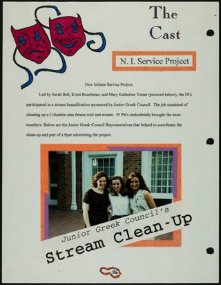 Missouri Alpha Chapter History Binder, Spring 1995, Page 29