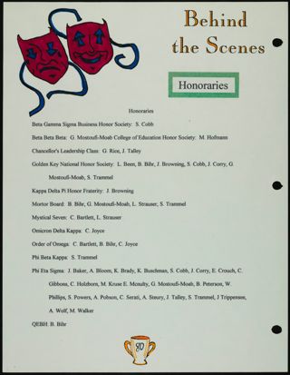 Missouri Alpha Chapter History Binder, Spring 1995, Page 75