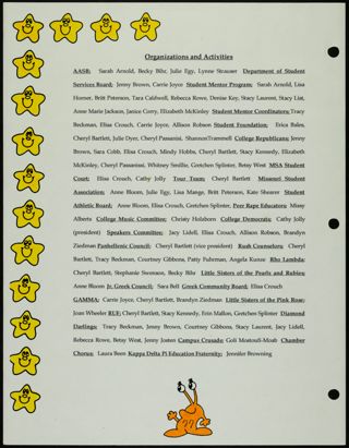 Missouri Alpha Chapter History Binder, Fall 1994, Page 78