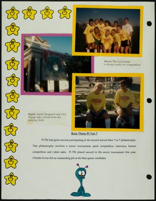 Missouri Alpha Chapter History Binder, Fall 1994, Page 70