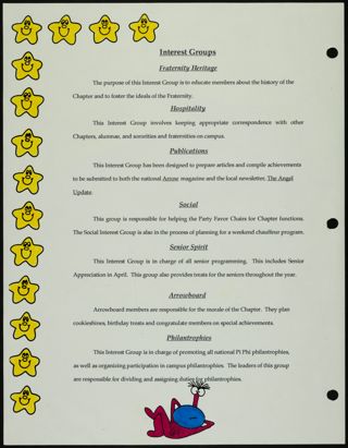 Missouri Alpha Chapter History Binder, Fall 1994, Page 62