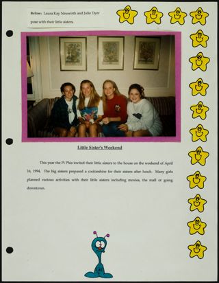 Missouri Alpha Chapter History Binder, Spring 1994, Page 121