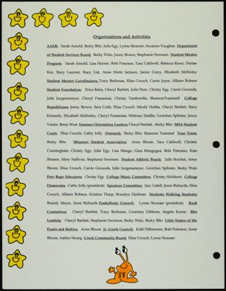 Missouri Alpha Chapter History Binder, Spring 1994, Page 88
