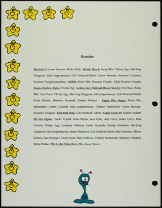 Missouri Alpha Chapter History Binder, Spring 1994, Page 108