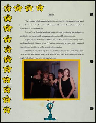 Missouri Alpha Chapter History Binder, Spring 1994, Page 112