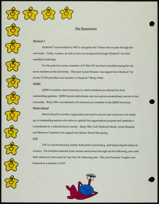Missouri Alpha Chapter History Binder, Spring 1994, Page 106