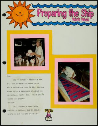 Missouri Alpha Chapter History Binder, Fall 1993, Page 27