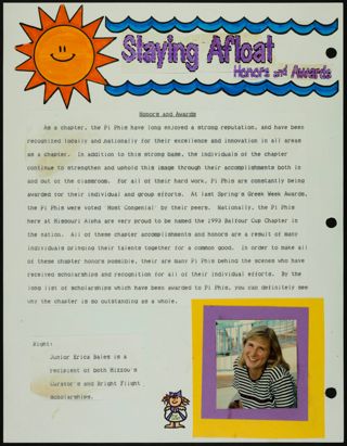 Missouri Alpha Chapter History Binder, Fall 1993, Page 126