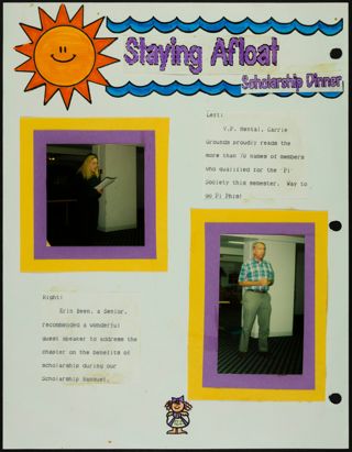 Missouri Alpha Chapter History Binder, Fall 1993, Page 122