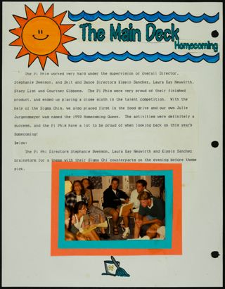 Missouri Alpha Chapter History Binder, Fall 1993, Page 88