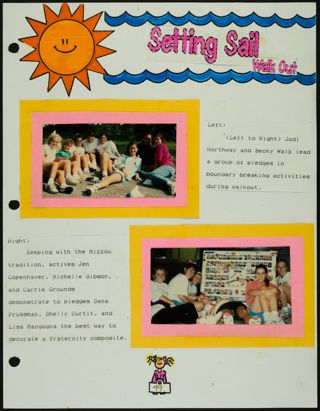 Missouri Alpha Chapter History Binder, Fall 1993, Page 49