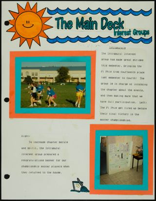 Missouri Alpha Chapter History Binder, Fall 1993, Page 73