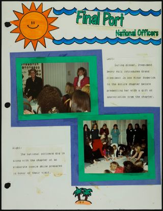 Missouri Alpha Chapter History Binder, Fall 1993, Page 153