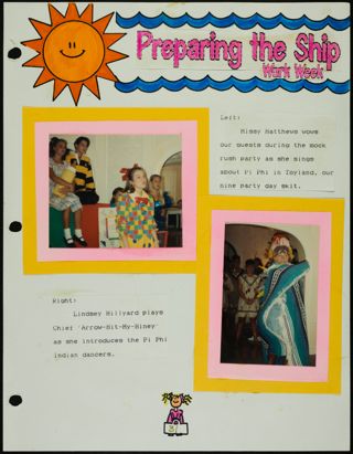 Missouri Alpha Chapter History Binder, Fall 1993, Page 31