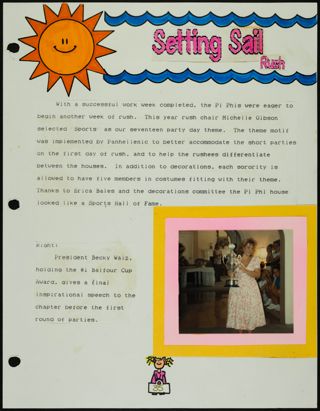 Missouri Alpha Chapter History Binder, Fall 1993, Page 35