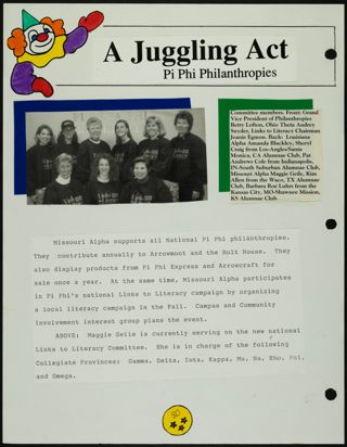 Missouri Alpha Chapter History Binder, Fall 1992, Page 80